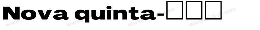 Nova quinta字体转换